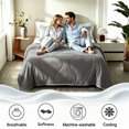 thumbnail image 6 of BedTreat Queen Size Cooling Comforter Dark Gray/Light Gray Reversible, Lightweight Breathable Summer Bedding for Hot Sleepers & Night Sweats(88"x92"), 6 of 6