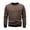 Coffee, variant on Generic Mens Polar Fleece Pullover Fashion Crew Neck Sweatshirt Trendy Solid Color Sweater Outdoor Thermal Winter Sports Tops
