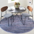 thumbnail image 2 of SAFAVIEH Rag Robynne Striped Cotton Area Rug, Purple/Multi, 4' x 4' Round, 2 of 10