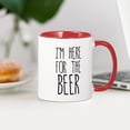 thumbnail image 3 of CafePress - I'm Here For The Beer - 11 oz Ceramic Mug - Novelty Coffee Tea Cup, 3 of 4