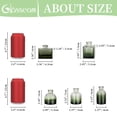 thumbnail image 6 of Glasseam Set of 20 Mini Glass Bud Vases: Small Clear Flower Vases for Centerpieces, Wedding Decor, Baby Shower Favors - Modern Table Decorations with Thick Glass (Green), 6 of 10