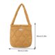 thumbnail image 2 of Bolso informal para mujer, bolsa acolchada de gran capacidad para viajes de compras (marrón oscuro), 2 of 4