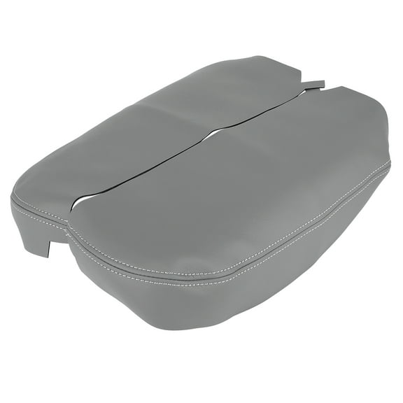 Unique Bargains Pair Gray Center Console Cover for Acura MDX 2007-2013 Armrest Cover Pad Replacement Microfiber Leather