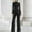 Black, variant on Two Piece Blazer Sets for Women Long Sleeve Top and Long Pants Casual Matching Set with Pockets Work Wear