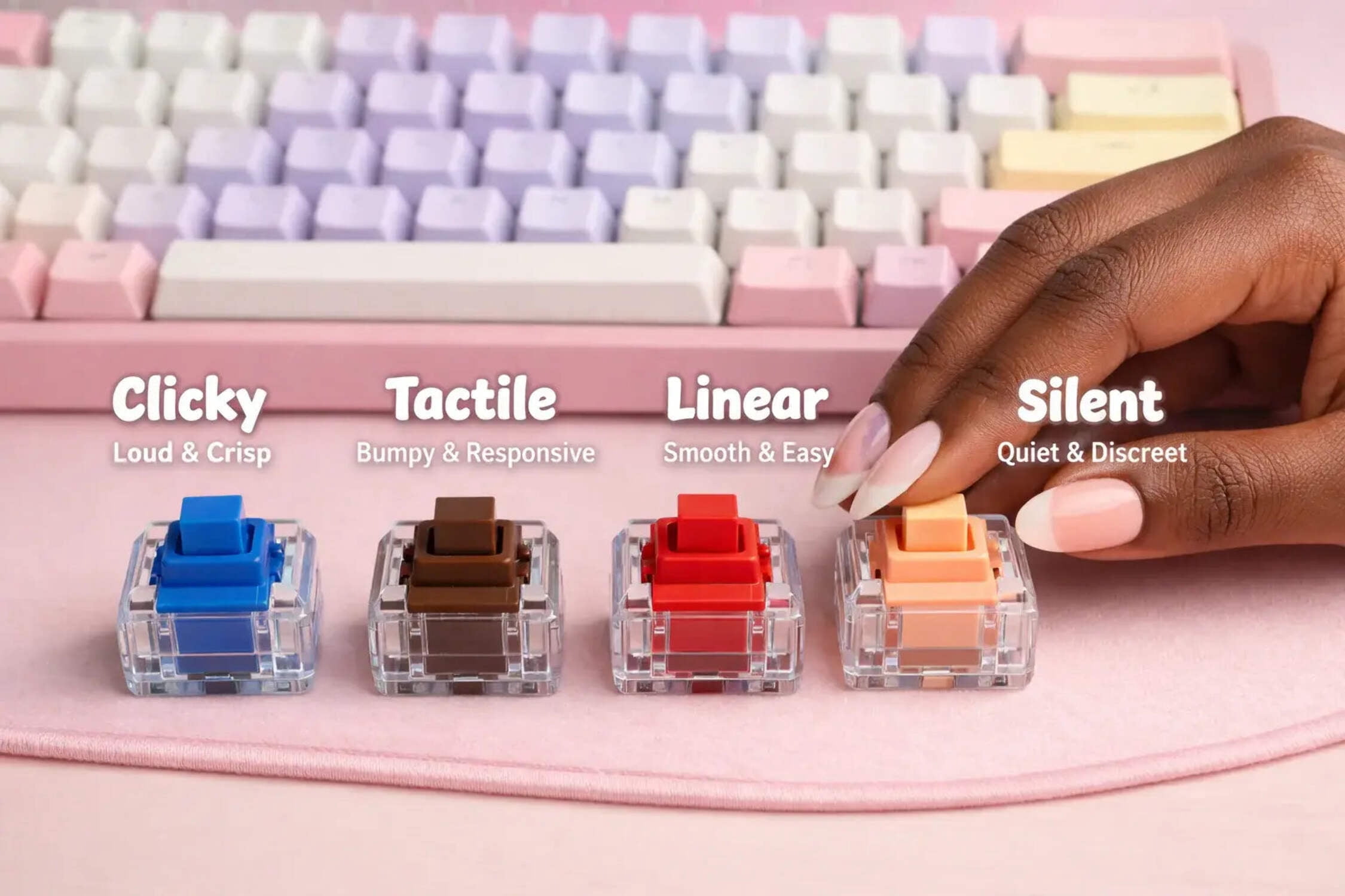 Pink Stamp Collection Clicker Fidget