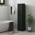 thumbnail image 2 of HOMCOM Armoire de Rangement Haute pour Salle de Bain avec Portes, Tiroir, Tablette Ajustable, 2 of 10