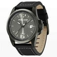 thumbnail image 1 of PL-12591JSUB-02 Men's Lancer Quartz Black Dial Black Leather Strap Watch, 1 of 2