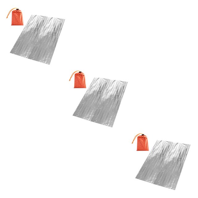 Greeniant Manta de emergencia para mantener el calor a prueba de golpes, impermeable, a prueba de sol, para acampar al aire libre, mantas de Type1 NO1