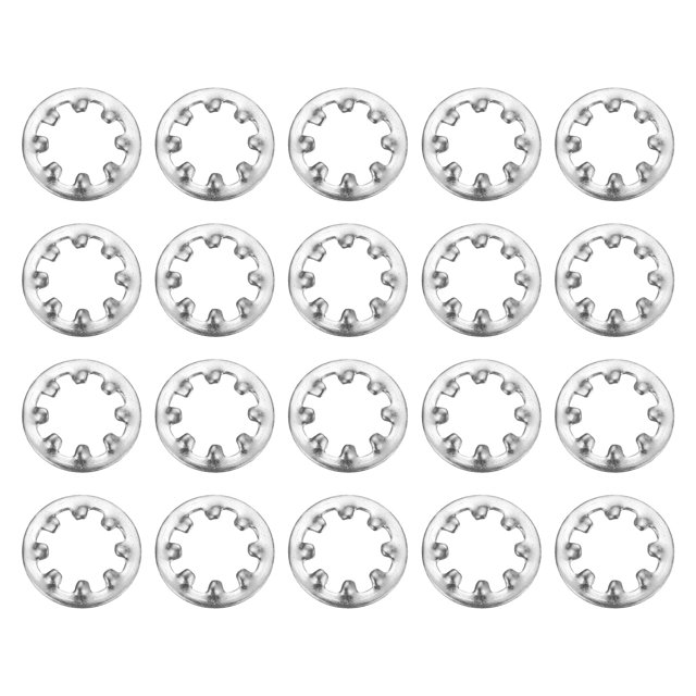 50Pcs SAE 10# Arandela de bloqueo de diente interno de acero inoxidable 304