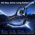 thumbnail image 6 of E12 Open Ear Headphones with 8MP Camera Bone Conduction Headphones Bluetooth 6.0 Wireless Earbuds Hi-Fi Stereo Running Earphones IP65 Waterproof AI Voice Assistant Headset for Sports/Workout/Cycling, 6 of 9