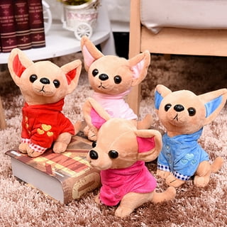 JULYING Soft Plush Stuffed Dog for Doll Cartoon Chihuahua Toys Christmas  Gifts Home Deco 