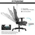 GTRACING Adults Gamer Reclining GT Recliner with Footrest, Ergonomic