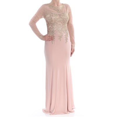 chinese dress ladies Kimberly Scuba Crepe Chiffon Ruffle Strapless Floor Length Dress