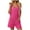 Hot Pink, variant on Yotami Short Jumpsuit for Women Wide Leg Sleeveless Solid Color Streetwear Jumpsuit with Pocket V-Neck Summer Adjustable Strap Romper for Beach