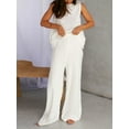 thumbnail image 2 of Biezeib Women’s Two Piece Outfits Set Sleeveless Knit Tank Tops and Wide Leg Pants Set Loungewear, 2 of 6