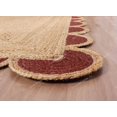thumbnail image 3 of Scalloped Jute Rug (Brown, 2.5x20 ft), 3 of 8