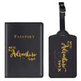 thumbnail image 2 of Funda de pasaporte de viaje Funda de pasaporte de cuero PU Funda protectora de certificado a prueba de agua Funda de cuero para tarjetas de pareja, 2 of 5