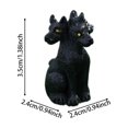 thumbnail image 2 of Leeye Decor Ornament Desktop Dark Resin Figurine for Collectible and 3 Two Headed Halloween Home Desk Shelf Dog, 2 of 3