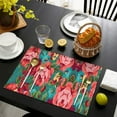 thumbnail image 4 of Pioneer Flower Floral Print Pattern Summer Placemats Table Placemats Set Of 4-Linen Kitchen Washable Placemats Table Mats 12x18 Inch Non-Slip Heat Resistant, 4 of 5