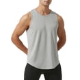 thumbnail image 2 of Biekopu Men's Workout Tank Tops Summer Sleeveless Bodybuilding Fitness T-Shirts Quick Dry Gym Shirt, 2 of 8