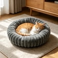 thumbnail image 7 of Round Calming Donut Pet Bed for Small Dogs and Cats, Washable Cozy Cuddler, 40x40cm, 7 of 7
