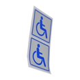thumbnail image 3 of 1 pegatinas de señal para sil de ruedas, señalización autoadhesiva, señal de identificación, instación, accesorios para coche, lugar Zulema Pegatinas de símbolos, 3 of 7