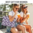 thumbnail image 5 of Large Capacity Tote Bag,Purple French Bulldog Handbag Fashion Luxury Tote Bag,15.7"x13"x 5.1" Inches,Laptop Compatible, 5 of 6
