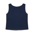 thumbnail image 3 of JanJean Débardeur d'Été Décontracté Sans Manches pour Femmes Léger en Chiffon Col Rond Camisole Bleu Marine G, 3 of 6