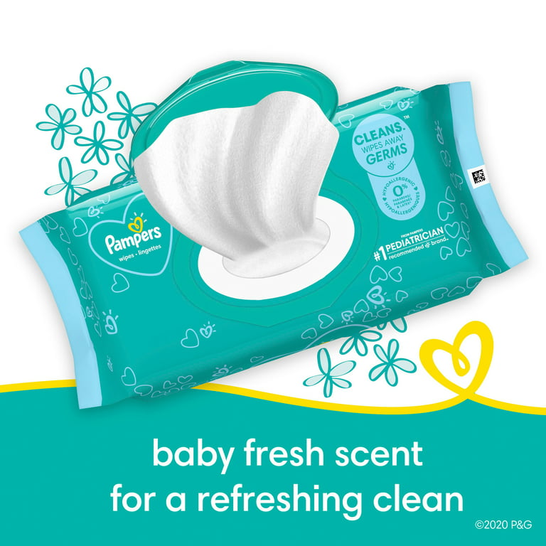 PAMPERS : Fresh Clean - Lingettes nettoyantes bébé - chronodrive