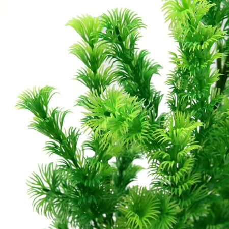 Green Plastic Aquatic Plant Aquarium Betta Tank Landscape Decor W