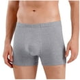 thumbnail image 2 of Mens Cotton Underwear Plus Size L-8X Big and Tall Casual Comfort Stretchy Slim Fit Solid Breathable Mid Rise Basic Boxer Briefs, 2 of 6