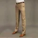 thumbnail image 3 of Pantalones de traje ajustados para hombre, de poliéster trenzado, color blanco, para verano, antiarrugas, ropa de diseño, ropa de trabajo, 2024, 3 of 5