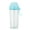 Blue, variant on Ludlz Portable double straw independent drink 2-in-1 Leak-proof Couple cup Children's cup Double-sided water bottle Double-layer water bottle Double sided cup with straw Two drinks