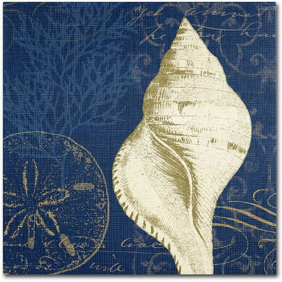 Trademark Fine Art "Coastal Moonlight IV Teal" Canvas Art by Pela Studio