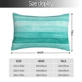 thumbnail image 2 of Pofeuu Teal Turquoise Print Polyester Microfiber Plush Pillowcases, Super Soft and Cozy Pillow Case Covers with Envelop Closure（Pillow core not included）-14"x20", 2 of 6