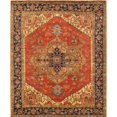 thumbnail image 2 of Pasargad Serapi Rust/Blue Hand-Knotted Wool Area Rug (10' 0" X 13'11"), 2 of 3