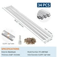 BouPower 50FT 17PCS Aluminum Gutter Guard Micro-Mesh Leaf Gutter Cover ...