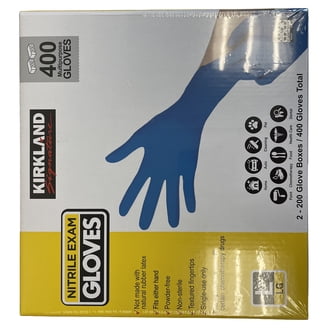 Kirkland Signature Medium Latex Free Nitrile Exam Gloves, 400