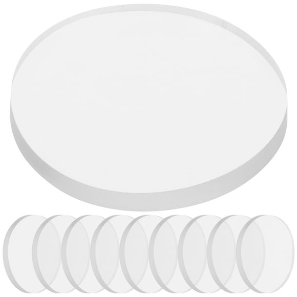 50 protectores de mesa de vidrio redondos transparentes no adhesivos, antideslizantes, para mesa de comedor, mesa de centro y escritorio.
