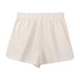 thumbnail image 4 of JINMGG 2023 Summer Plus Womens Shorts Clearance,Women's Casual Loose Fashion Shorts Pull Rope Elastic Waist Comfortable Shorts Summer Shorts White XXL, 4 of 9