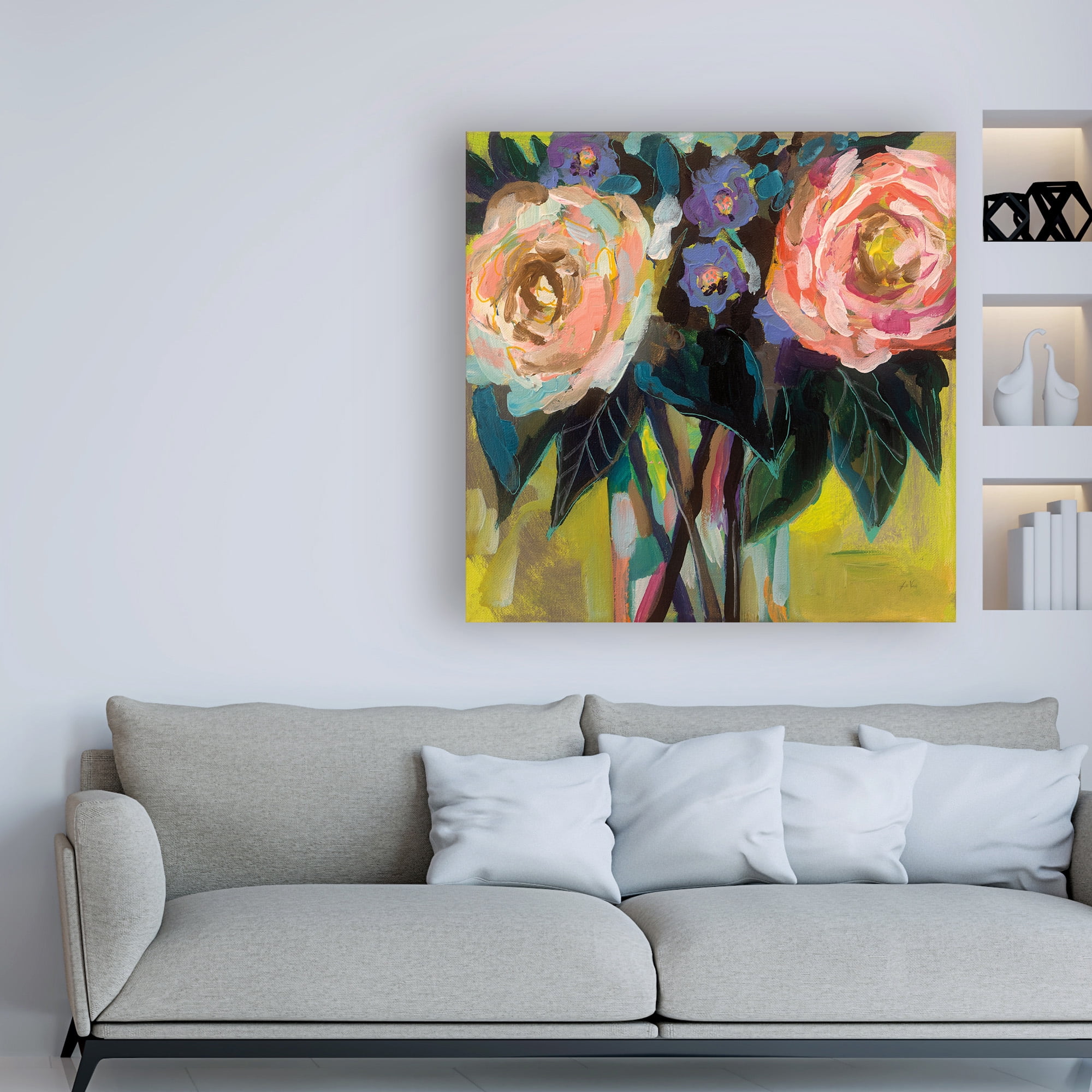 Trademark Fine Art 'Happy Couple' Canvas Art by Jeanette Vertentes