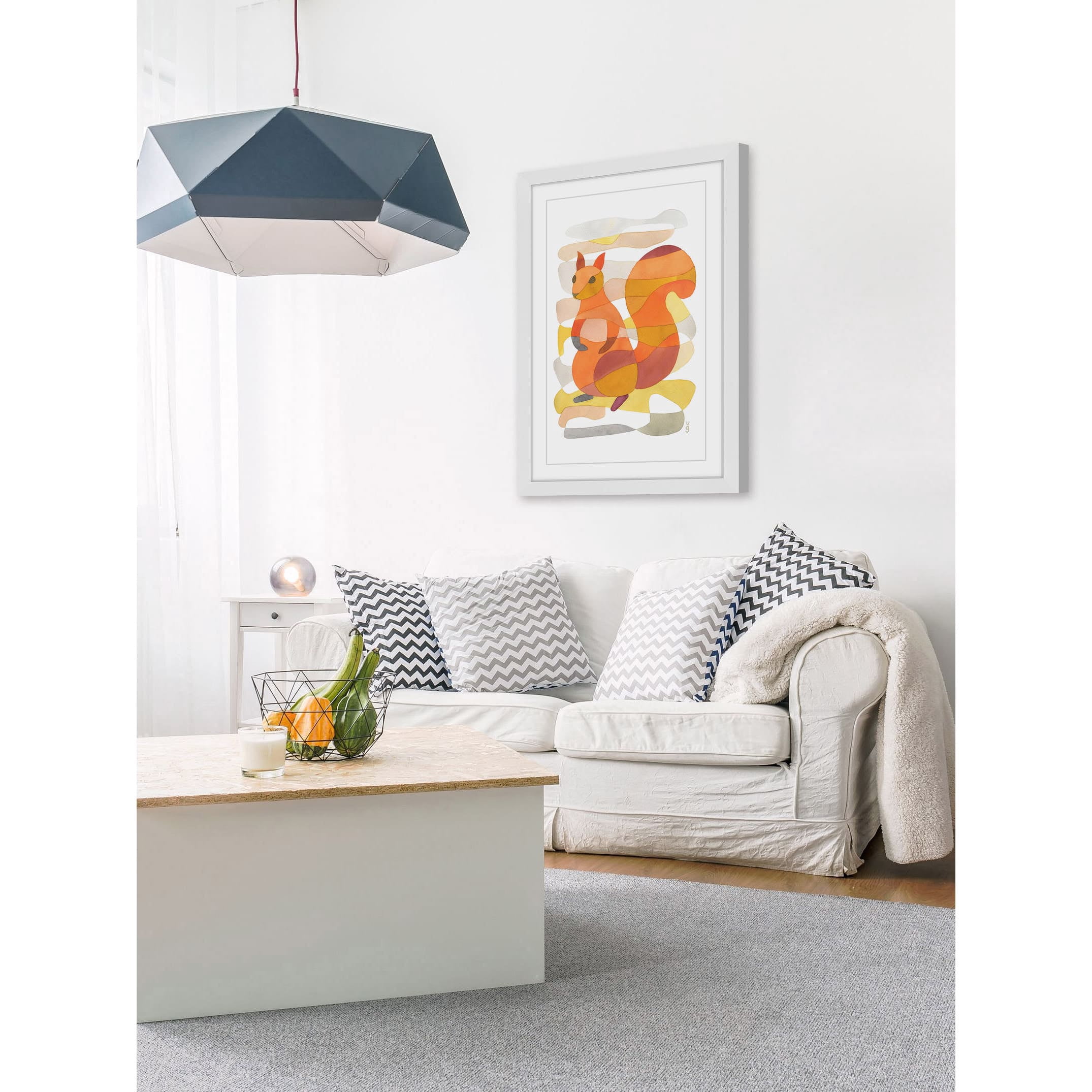 Marmont Hill - "Squirrel" by Yolanta Gawlik Framed Painting Print
