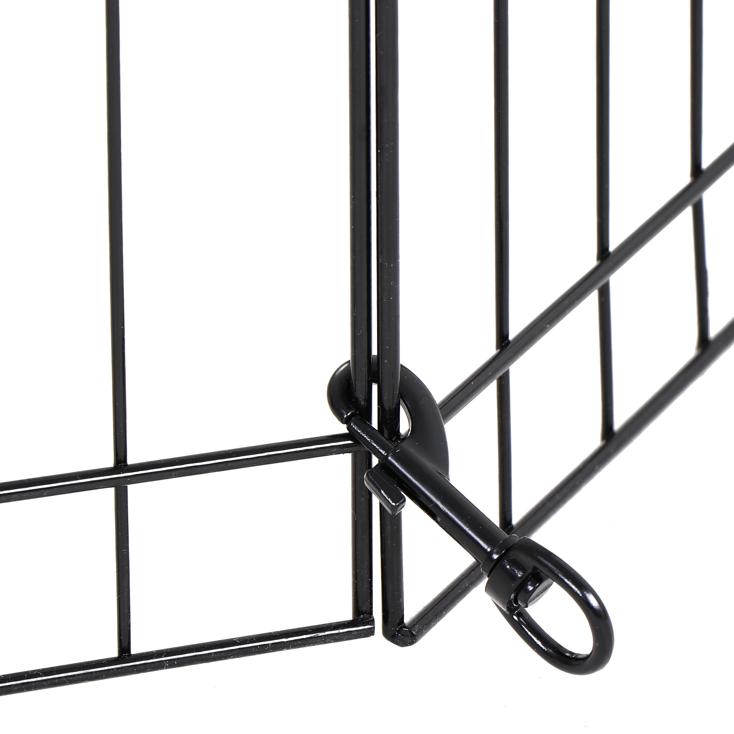 ZENY 24" Pet Playpen Indoor Outdoor 8 Panels Metal Dog Playpen Exercise Fence