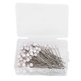 thumbnail image 1 of Pearl Pins,100Pcs Pearl Pins Round Ball Pin Sewing Accessories Exceptional Craftsmanship, 1 of 14
