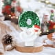 thumbnail image 3 of Nueva vela digital navideña de Papá Noel, verde y blanca, con sombrero rojo y muñeco de nieve., 3 of 5