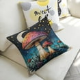 thumbnail image 5 of mushroom, crescent moon, starslinen throw pillowcase decoration pillowcase gifting preferred 20x20 inch cushion cover 2 sets sofa pillowcase sofa bedroom living room car, 5 of 8