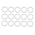 thumbnail image 2 of FUEENIRVA 20pcs Metal Binder Rings for Keyring Holder in Silver for Crafting Needs, 2 of 3