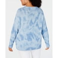 thumbnail image 5 of I.N.C Womens Cable-Knit Pullover Sweater, Blue, Plus Size, 3X, 5 of 5