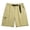 Khaki, variant on Bermuda Cargo Shorts for Men Summer Casual Elastic Waist Wide Straight Leg Relaxed Fit Work Shorts with Pockets