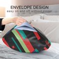 thumbnail image 4 of Yayeee Pillowcase Queen Size Set of 2 Satin Wrinkle Resistant Pillow Case, Blue Abstract Lines, 4 of 7